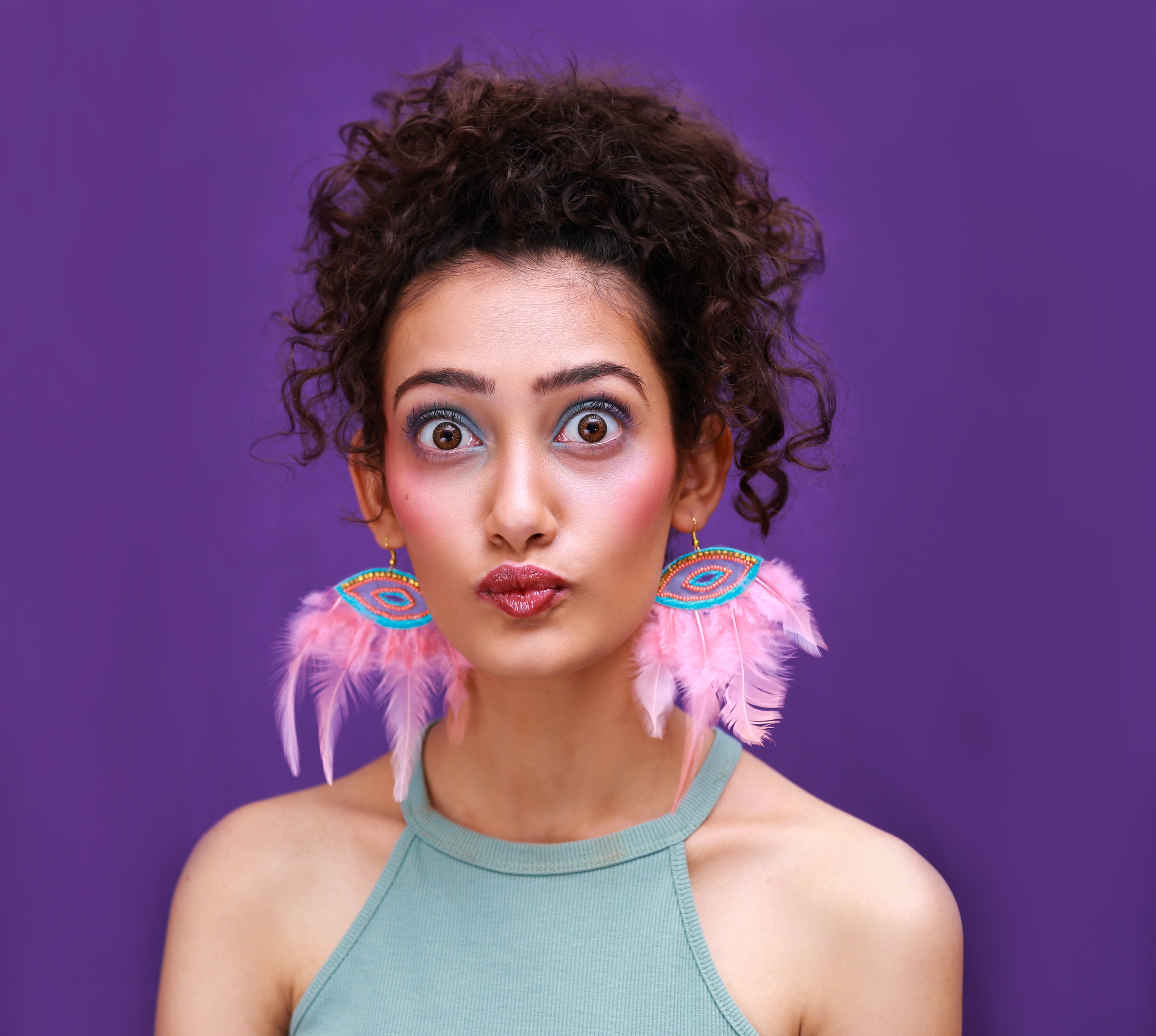 Bubble Gum handmade quirky earrings