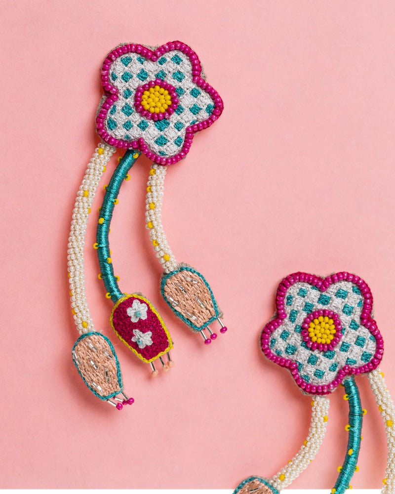 Accidenti! Handmade floral earrings