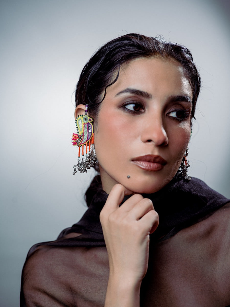 Teniyo!! Handmade traditional sparrow tiny earcuffs!!