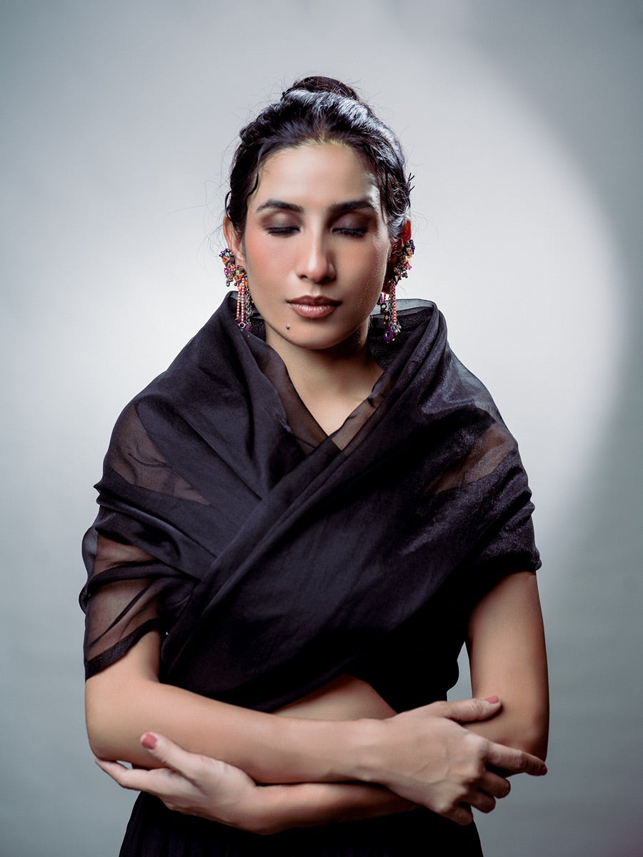 Luchhi!! Handcrafted traditional embroidery sparrow earcuffs