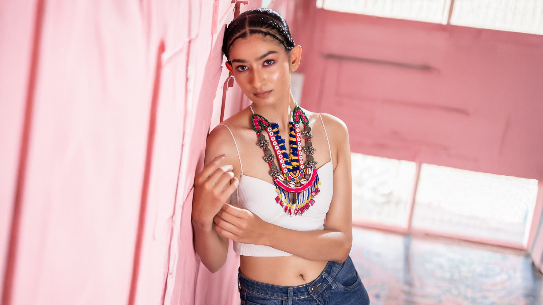 Lekker!! Handcrafted embroidered traditional neckpiece