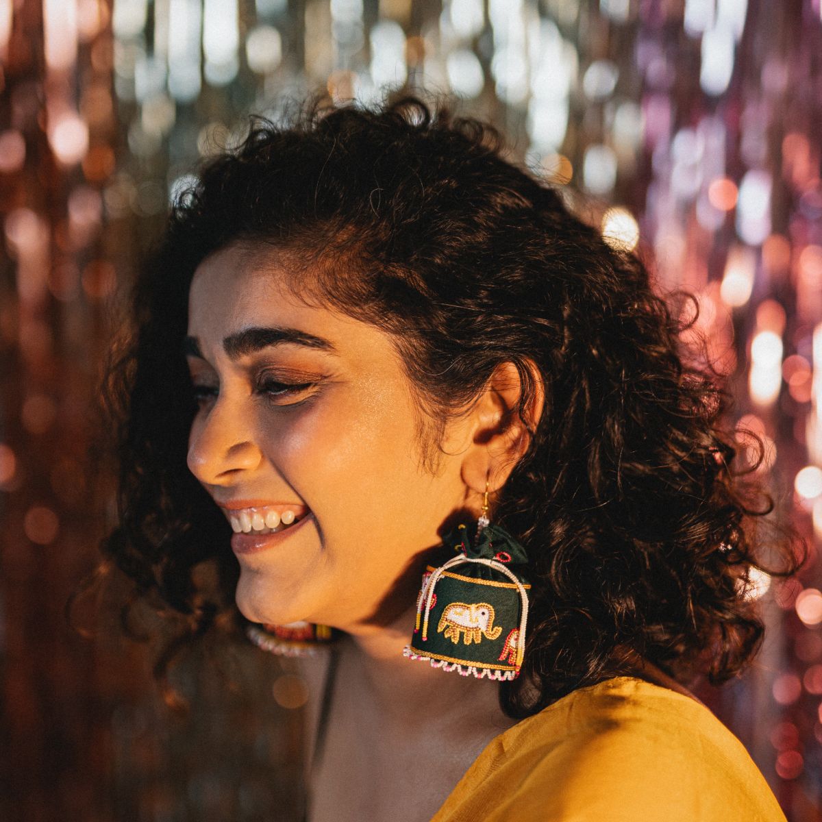 Jaljeera handmade potli earrings