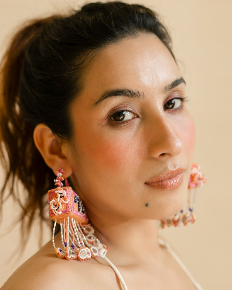 Maldives handmade hoop earrings