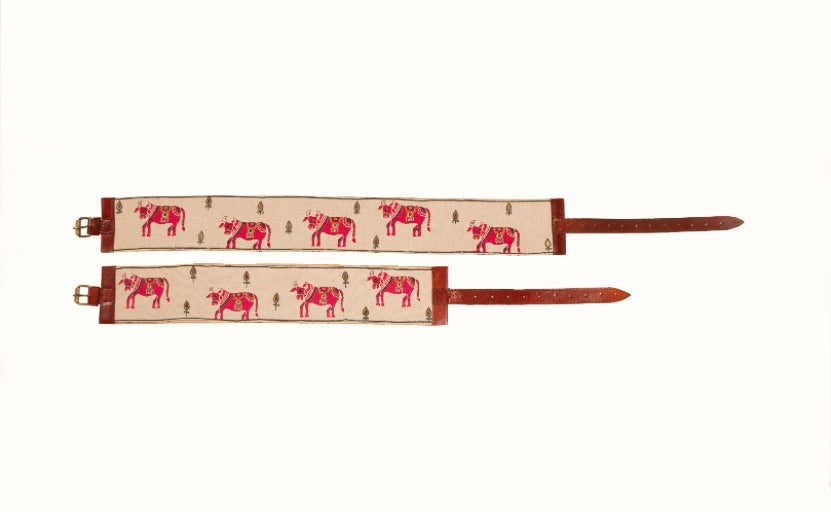 Sudoku!! Handcrafted embroidered leather belt