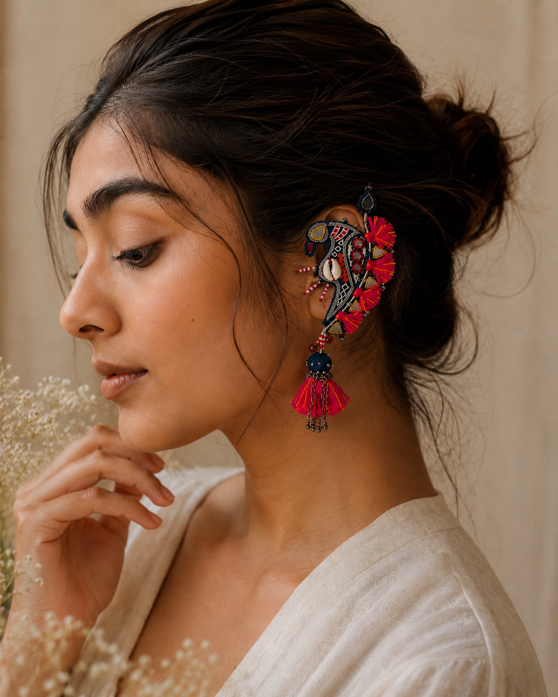 Boho handcrafted sparrow earcuffs!!