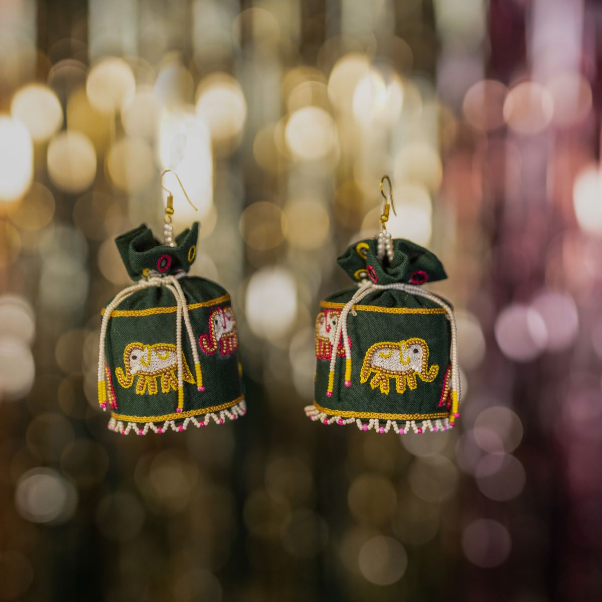 Jaljeera handmade potli earrings