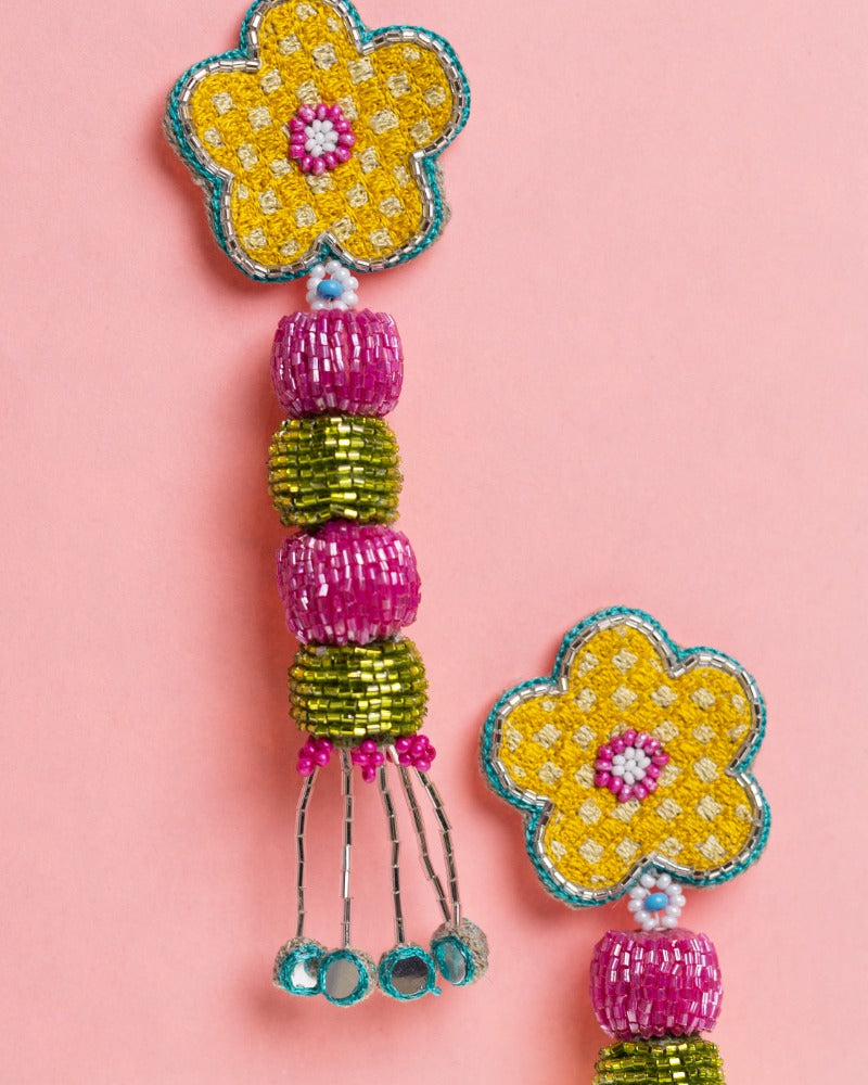 Bravo!! Handmade floral earrings