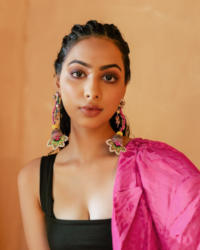 Haaiissh! Handmade traditional floral earrings