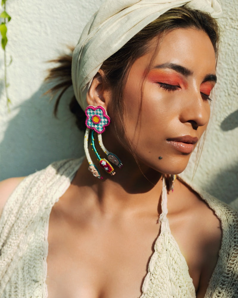 Accidenti! Handmade floral earrings