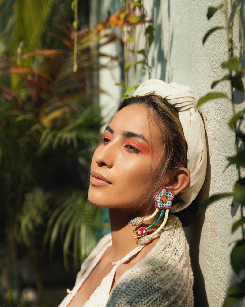 Accidenti! Handmade floral earrings